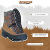 KENETREK Womens Mountain Extreme Brown Noninsulated Boots (KE-L416-NI)