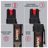 SABRE Black Compact Pepper Spray with Clip (P-22-OC)