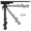 UTG Recon 360 TL 8-12in Center Height M-LOK Bipod (TL-BPM03)