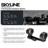 WARNE Skyline Precision 1 PC 34mm MSR 20 MOA Cantilever Mount (7825-20MOA)