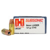 HORNADY 9mm Luger 147 Gr XTP Subsonic Handgun Ammo (90287)