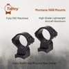 TALLEY 1in Medium Black Anodized Scope Mount for Montana 1999 (940702)