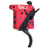TIMNEY TRIGGERS 2-Stage Black/Red RH Curved Trigger with Safety for Remington 700 (533)