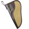 BIRCHWOOD CASEY SportLock Brown Leather/Tan Canvas 8in Handgun Case (06483)