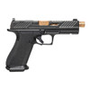 SHADOW SYSTEMS DR920 Elite 9mm 5in Spiral Threaded Barrel Bronze SS Rod Green Tritium Black Frame Pistol (SS-2009)