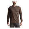 SITKA Men's Hanger Henley Chocolate LS Shirt (80022-CHO)