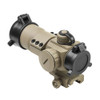 NCSTAR Tactical Tan 1x35mm Red/Green/Blue Dot Reflex Sight with Cantilever Mount (DRGB135T)