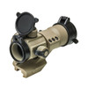 NCSTAR Tactical Tan 1x35mm Red/Green/Blue Dot Reflex Sight with Cantilever Mount (DRGB135T)