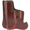 Don Hume 001 Front Pocket Holster, Fits Glock 43/43X, Ambidextrous, Brown Leather J100306R