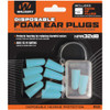 WALKER'S GAME EAR 10pk Blister Teal Foam Ear Plugs (GWP-FP5PK-TL)