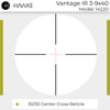 HAWKE Vantage IR 3-9x40 IR 1in 30/30 Riflescope (14220)