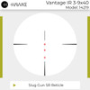 HAWKE Vantage IR 3-9x40 Slug Gun SR Illuminated Reticle Riflescope (14219)