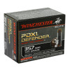 WINCHESTER AMMO PDX1 Defender 357 Magnum 125Gr Bonded JHP 20 Bx/10 Cs Handgun Ammo (S357MPDB)