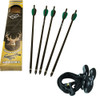 BARNETT CROSSBOWS 5-Pack 18in Aluminum Arrows with Rope Cocking Device (16107+17014)