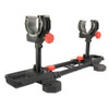 Birchwood Casey Secure Lock, Gun Vise, Rigid Steel Frame With Adjustable Non-Slip Leveling Feet, Non-Marring Materials, Spring Loaded Pull Pins For Easy Slide Adjustments, Black/Red BC-SLGV
