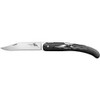 Cold Steel Kudu Lite, Folding Knife, Silver, Plain Edge, Clip Point, 4.25" Blade, Stonewashed Finish, 5Cr15MoV, Black Handle CS-20KJ