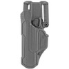 BLACKHAWK T-Series, L2D, Duty Holster, Left Hand, Black, Fits Glock 17/19/22/23/31/32/45/47, Includes Jacket Slot Belt Loop, Polymer 44N100BKL