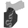 Mission First Tactical Inside Waistband Holster, Ambidextrous, Black, "Join or Die", Fits Glock 19/23, Kydex, Includes 1.5" Belt Attachment HGL19AIWBA-JD
