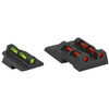Hi-Viz Interchangeable Front and Rear Sight Set for Ruger Security 9. Front sight includes Green, Red and Black replaceable LitePipes RGS9LW21