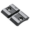 WEAVER #418M 48435 Aluminum Top Mount Bases, Standard 2-Piece Matte Black Base (48435)