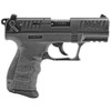 Walther P22Q, Double Action/Single Action, Semi-automatic, Polymer Frame Pistol, Compact, 22LR, 3.4" Barrel, Tungsten Gray, 3 Dot Polymer Sights, 10 Rounds, 2 Magazines 5120765