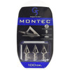 G5 OUTDOORS Montec 100 Grain Broadheads, 3-Pack (112)