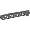 Midwest Industries Combat Rail, Handguard, 13.375" Length, M-LOK, Includes 5-Slot Polymer Rail Section, Barrel Nut and Wrench, Fits AR-15, Black Anodized Finish MI-CRM13.375