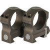 NIGHTFORCE XTRM 1in Medium 34mm Ultralite 6 Screw Dark Earth Ring Set (A679)