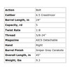 BERGARA B-14 Wilderness Terrain 6.5 Creedmoor 24in 5rd Sniper Gray Bolt-Action Rifle with Omni Muzzlebrake (B14S652)