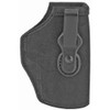 Galco TUCK-N-GO 2.0 Strongside/Crossdraw IWB Holster, Fits For GLOCK 17, 22, 31, Ruger Security-9, Ambidextrous, Black Leather TUC224B