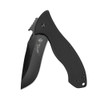 Kershaw CQC-9K, Folding Knife, 8Cr14MoV, black-oxide, Plain, Drop Point, Thumb Disk, Reversible Carry, Frame Lock, 3.6", G-10 front, 410 black-oxide, Box 6045BLK