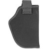 Uncle Mike's Nylon Inside the Pant Holster, With Strap, Size 1, Medium Auto With 4" Barrel, Left Hand, Black 76012