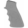 Hogue OverMolded Rifle Grip, Finger Grooves, Fits AR Rifles, Gray 15002
