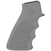 Hogue OverMolded Rifle Grip, Finger Grooves, Fits AR Rifles, Gray 15002