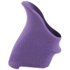 Hogue HandALL Beavertail Grip, Fits S&W M&P Shield/Ruger LC9, Rubber, Finger Grooves, Purple 18406
