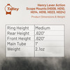 Talley Manufacturing Light Weight Ring/Base Comob, 1" Medium, Black Finish, Alloy, Fits Henry H009/H010/H014 940336