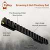 Talley Manufacturing Picatinny Base, Browning X-Bolt, Short Action, 20 MOA, Includes Anti-Cant Indicator, Black P0M735ACI