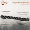 Talley Manufacturing Picatinny Base, Black Finish, Fits Remington 700-721-722-725-40X, Bergara B14 (Long Action) PL0252700
