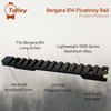 Talley Manufacturing Picatinny Base, Remington 700/721/722/725/40X, Long Action, 20 MOA, Includes Anti-Cant Indicator, Black PLM700ACI