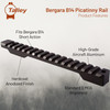 Talley Manufacturing Picatinny Base, Black Finish, Fits Remington 700-721-722-725-40X, Bergara B14 (Short Action) PS0252700