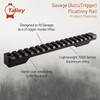 Talley Manufacturing Picatinny Base, Black Finish, Fits Savage with Accutrigger (Short Action) PS0252725