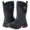 MUCK BOOT COMPANY Women's Arctic Ice AGAT Mid Black/Hot Pink Boot (ASVMA-404-PNK)