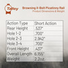 TALLEY Hells Canyon 20 MOA Picatinny Rail for Short Action Browning X-Bolt With Anti-Cant Indication (P0MHC735ACI)