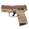 TAURUS G3c 9mm 3.2in 3x 10rd Mags Tan/Troy Coyote MA Compliant Pistol (1-G3C93ET-MA)