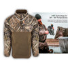 DRAKE 1/4 Zip Refuge Eqwader Mossy Oak Blades Habitat Jacket (DW7355-022)