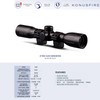 Konus Konushot, Rifle Scope, 4X32, 30/30 Reticle, Matte Finish 7350