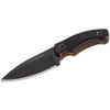 HAWTHORNE Nomad 4.375in Black Canvas Micarta w/Orange G-10 Liner Drop Point Knife (FTKFB3B)
