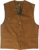 WYOMING TRADERS Men's Bronco Cinnamon Regular Canvas Vest (VCR)