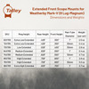 TALLEY For Weatherby Mark V Accumark Medium Extended 30mm 9 Lug Scope Rings (74X705)