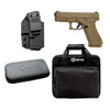 GLOCK G19X 9mm 4.02in 10rd Coyote Pistol with GRITR IWB RH Holster, Cleaning Kit & Soft Pistol Case